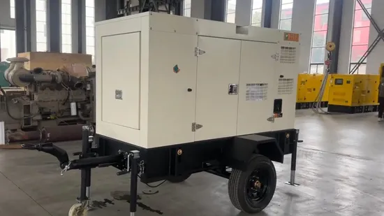 Backup Emergency Electric Power Mobile Soundproof Silent Trailer Type Diesel Engine Generator Set